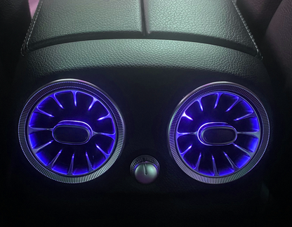 PLUSULTRA® Turbine Air Vent,Interior Ambient Light 64 Color for Mercedes Benz C Class W205 (7PCS)