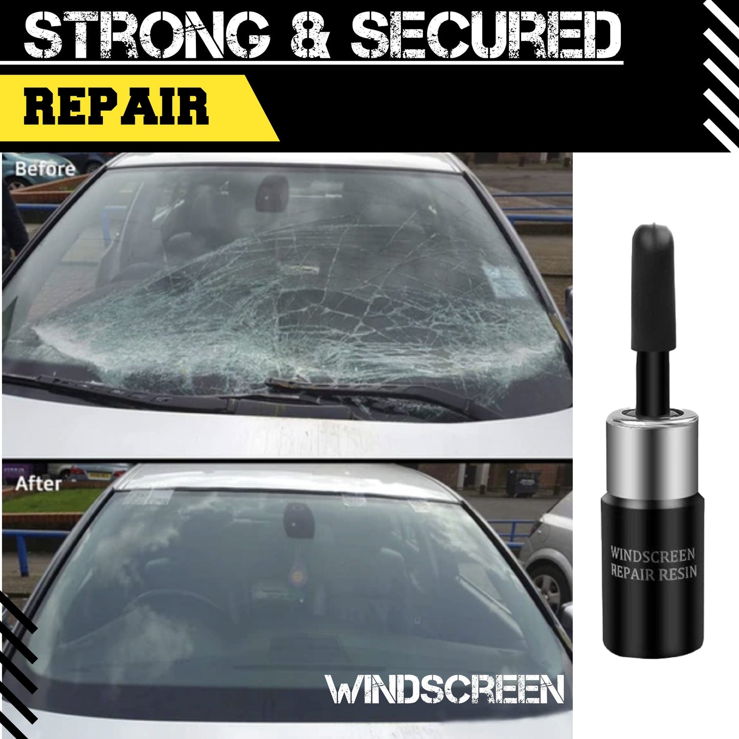 PLUSULTRA® Automotive Glass Nano Total Repair Fluid Kit