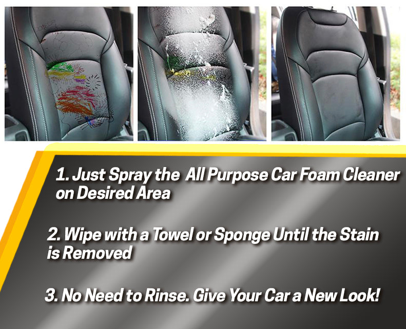 PLUSULTRA® All Purpose Car Foam Cleaner